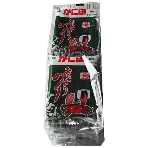 木村海苔　かに印　おにぎりのり（6枚）　10袋×10個　/ 味付け海苔 / 有明海産 / ご飯のおとも / おやつ / おつまみ / 甘辛い味付け / 手土産 / お返し