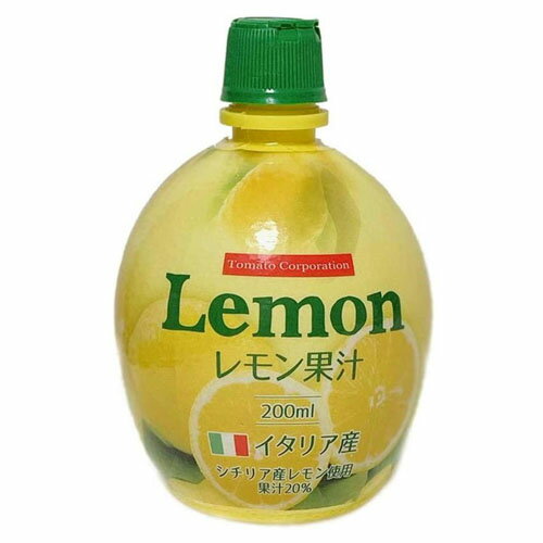 トマトコーポレーション　レモン果汁20％（フルシュリンク）200ml×12個