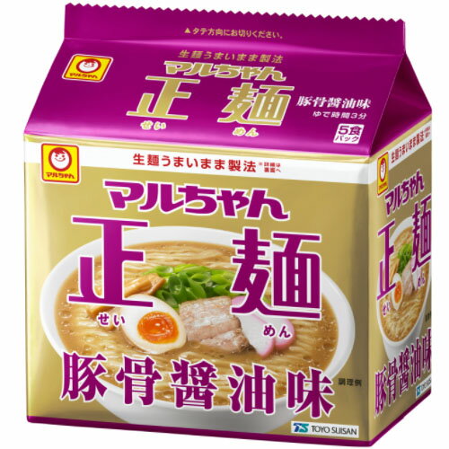 東洋水産 マルちゃん正麺 豚骨醤油味 5食パック(505g)×6個×2セット 東洋水産 マルちゃん正麺 豚骨醤油味 5食パック(505g)×6個×2セット