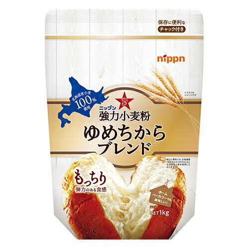 ニップン 強力小麦粉 ゆめちからブレンド 1kg×12個