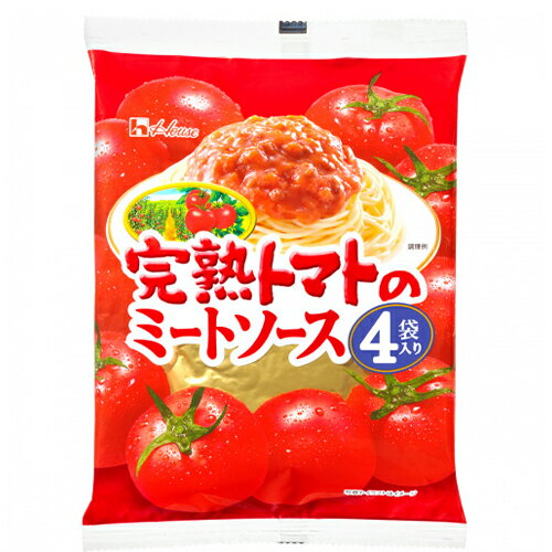 ハウス食品　完熟トマトのミートソース 520g（130g×4袋入り）×24個 1