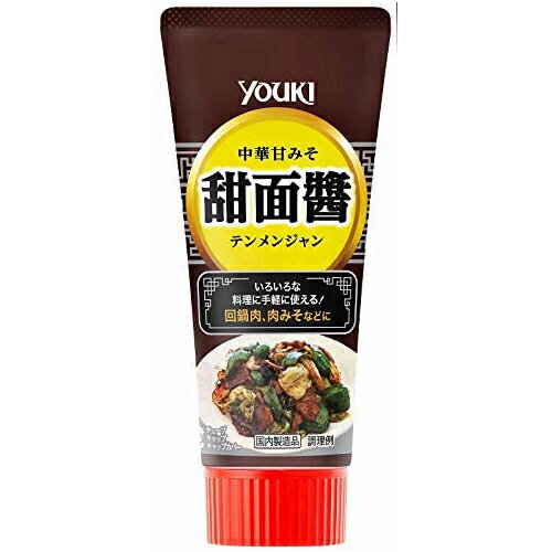 (商品説明) まろやかな甘みの中華甘味噌です。独特の風味と味は、料理にコクを出し、深みを与えます。 (原材料) 味噌（国内製造）、砂糖、植物油脂、醤油 (栄養成分) 100g当たり エネルギー　264kcal、たん白質　8.8g、脂質　8.4g、炭水化物　38.2g、食塩相当量　5.5g (アレルギー) 小麦・ごま・大豆