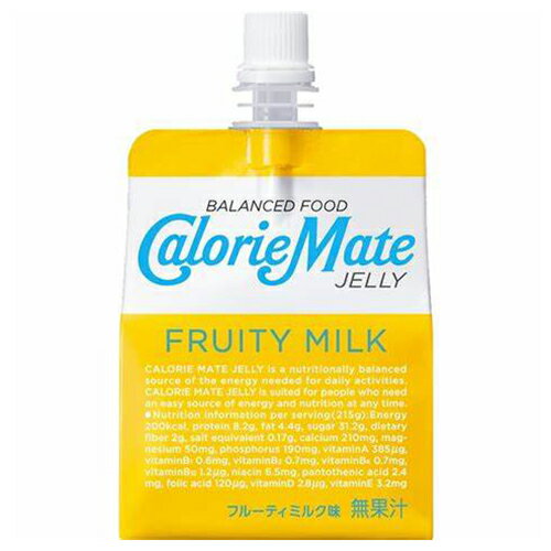 大塚製薬　カロリーメイト ゼリー フルーティミルク味 215g × 12個