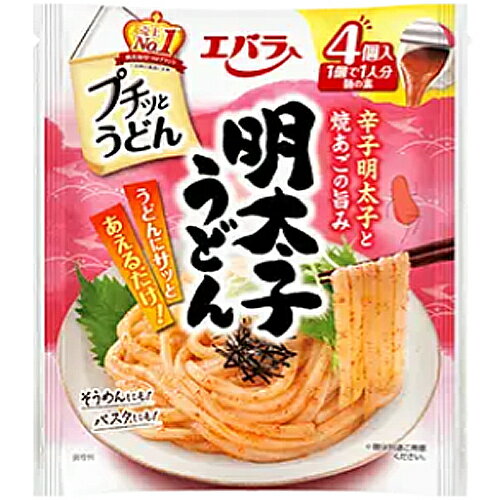 エバラ食品 プチッとうどん 明太子うどん 88g（22g×4個）×12個　つゆ/めんつゆ/調味料/たれ/時短料理/プチッと調味料