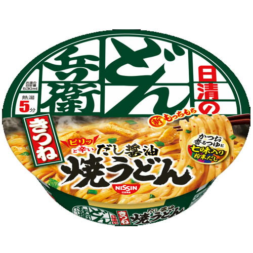 無料 日清 どん兵衛 きつね焼うどん 105g×12個入×1ケース 発売日：2023年8月21日