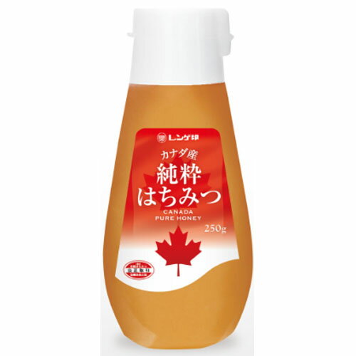 【全商品ポイント5倍 3/21(金)20:00〜3/27(木)1:59】日本蜂蜜 レンゲ印 カナダ産純粋はちみつ 250g × 10個