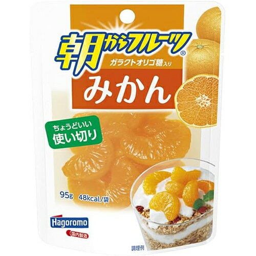 はごろもフーズ 朝からフルーツ みかん(パウチ) 95g×6個×2セット 果物のシロップ漬け/フルーツのシロップ漬け