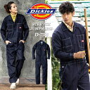 作業服 つなぎ 長袖 続服 レディース メンズ ディッキーズ Dickies デニム ストレッチ オーバーオール カバーオール 作業着 通年 春夏秋冬 おしゃれ アウトドア キャンプ ガーデニング 農作業 釣り 車 男女兼用 D-756 SS～5L 大きいサイズ