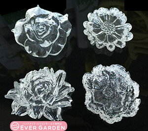 花 4個セット レジン バラ 薔薇 シリコンモールド ネックレス アクセサリー パーツ 作成 UVレジン エポキシ樹脂 樹脂粘土 型 抜き型 キット 道具