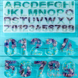 レジン アルファベット 数字 英字 シリコンモールド ネックレス アクセサリー パーツ シリコンモールド レジン uvレジン アロマストーン 石膏 手作り 石鹸 キャンドル 樹脂 粘土 オルゴナイト バスボム アロマワックスバー サシェ 型 抜き型 キット 道具 ハンドメイド