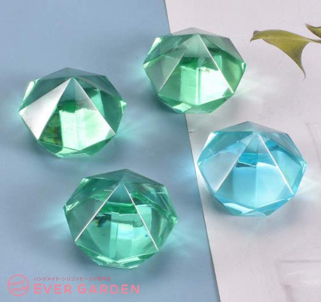 宝石 ダイヤ 8個 レジン シリコンモールド オルゴナイト uvレジン アロマストーン ...