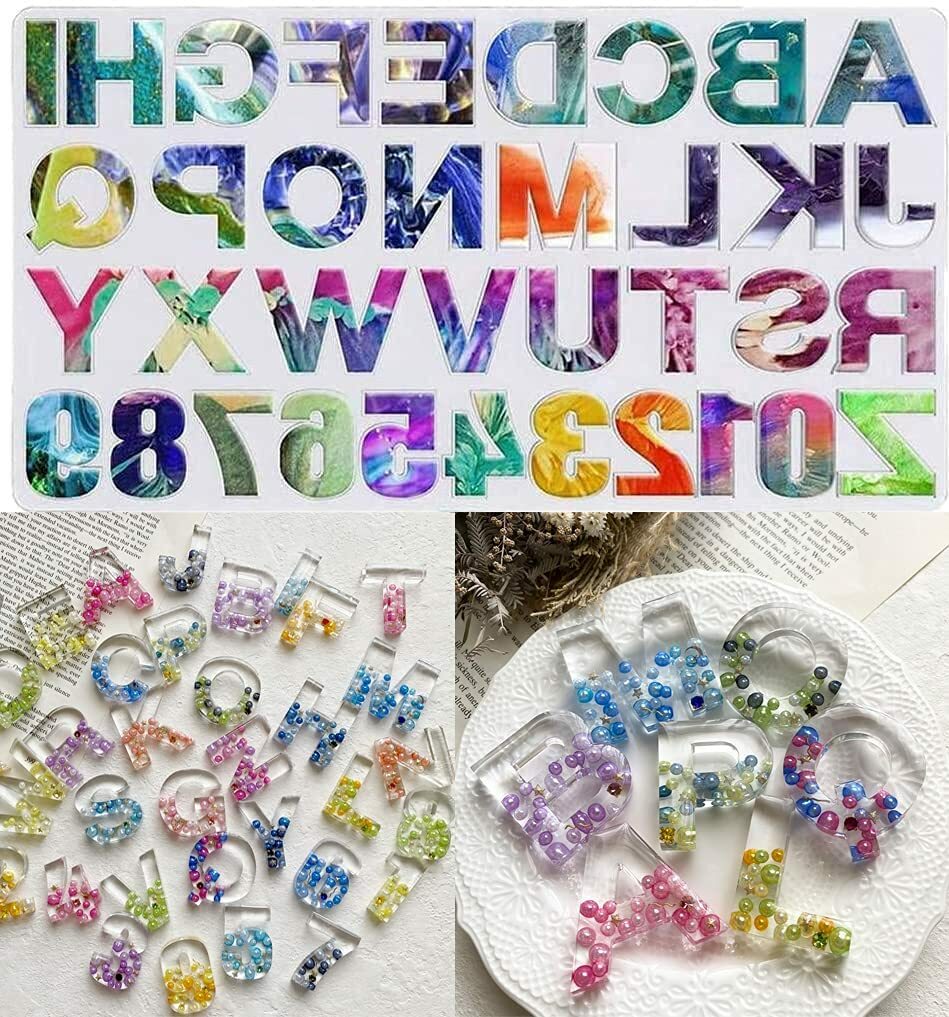 レジン アルファベット 反転タイプ 数字 英字 シリコンモールド ネックレス アクセサリー パーツ キーホルダー 作成 レジン uvレジン アロマストーン 石膏 手作り 石鹸 キャンドル 樹脂 粘土 オルゴナイト シリコン モールド 型 型抜き 抜き型 キット 道具 セール