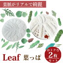 葉っぱ 【2枚セット】リーフ 松ぼっくり シリコンモールド アロマストーン 石膏 手作り 樹脂 粘土 シリコン型 レジン アクセサリー パーツ イヤリング ピア...