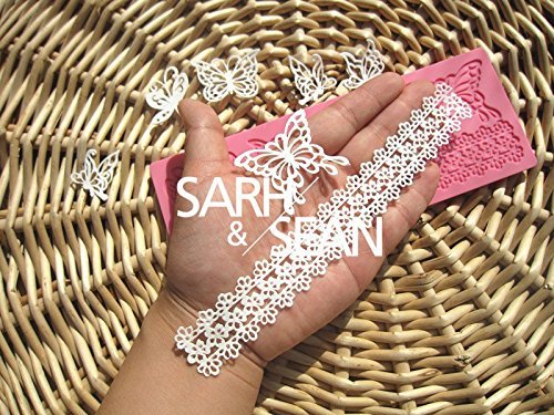 蝶 レースモールド シリコンモールド レジン 手作り 石鹸 キャンドル 粘土 レジン シリコン モールド シリコン 型 抜き型 かわいい モールド 雑貨 レジンクラフト デコ パーツ オルゴナイト 型 シリコ格安通販　バレンタイン　人気　ランキング