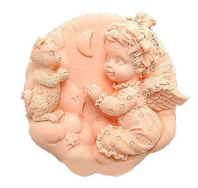 【在庫処分SALE】パジャマ の 天使 妖精 エンジェル シリコンモールド レジン 手作り 石鹸 樹脂 粘土 レジン シリコン モールド シリコン 型 抜き型 キット 道具新入荷 シリコンプレート 型取り オルゴナイト evergarden-10000255 ハンドメイド専門店エバーガーデン サンプル画像3