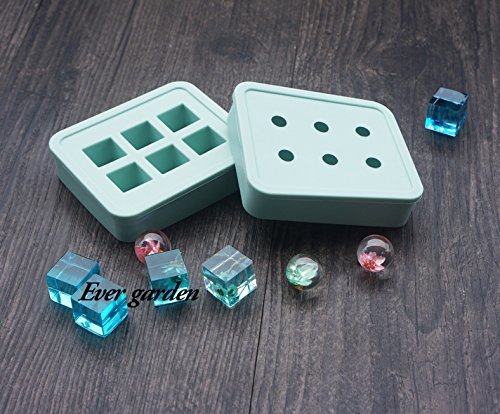 レジン シリコン型 球体 正方形 セット 2個 キューブ シリコンモールド レジン ネックレス ペンダント イヤリング アクセサリー パーツ 作成 シリコン モールド 抜き型 キット 道具 【オススメ】 ク格安通販　バレンタイン　人気　ランキング