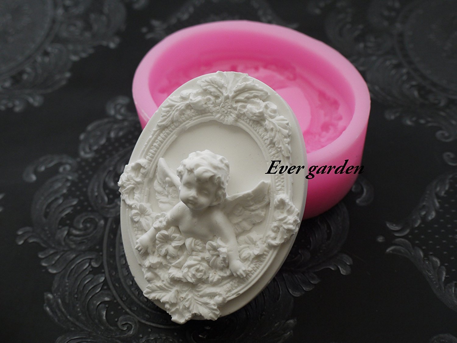 天使 1 エンジェル 妖精 シリコンモールド レジン アロマハイストーン 石膏 手作り 石鹸 レジン 樹脂 粘土 シリコン型 抜き型 【オススメ】 UVレジン アロマワックスバー ローソク 土台 手芸 オルゴナイト 型格安通販　バレンタイン　人気　ランキング