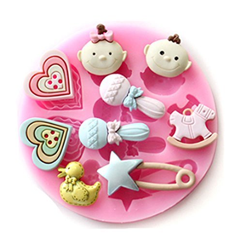 【1580→1280円】赤ちゃん 4枚セット クマ アルファベット ハート シリコンモールド...