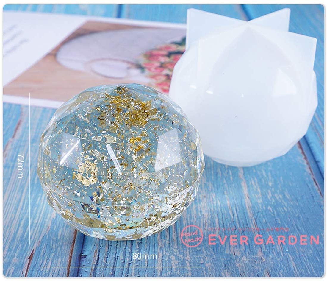 オルゴナイト 多面 球体 ダイヤモンド 宝石 シリコンモールド ネックレス アクセサリー パーツ 作成 UVレジン オルゴナイト エポキシ樹脂 樹脂粘土 型 抜き型 キット 道具格安通販　バレンタイン　人気　ランキング