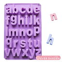 シリコンモールド アルファベット 小文字 英字 シリコン モールド レジン アロマストーン 手作り 石鹸 キャンドル 樹脂 粘土 オルゴナイト 型 抜き型