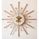 壁掛け時計 メタル・サンゴールド ウォールクロック／Sサイズ 50cm