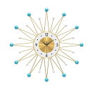 壁掛け時計 ルミナス・サンゴールド ウォールクロック／BLUE 78cm