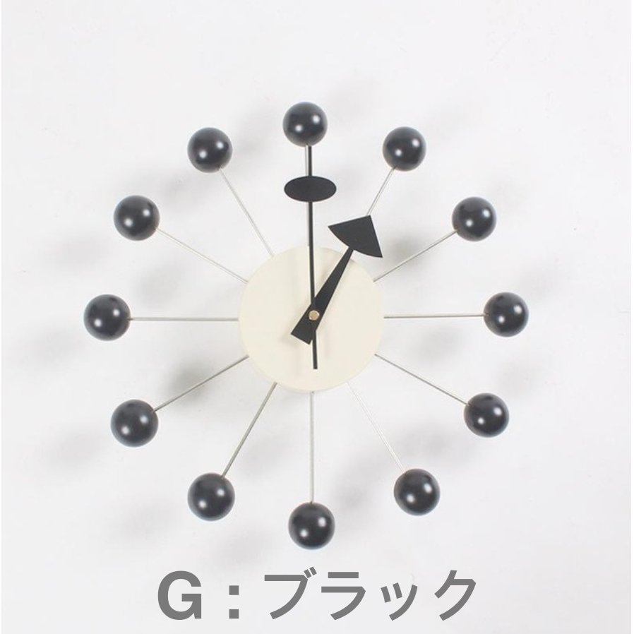 壁掛け時計 ノルディック・ウッド＆メタル ウォールクロック／Gタイプ