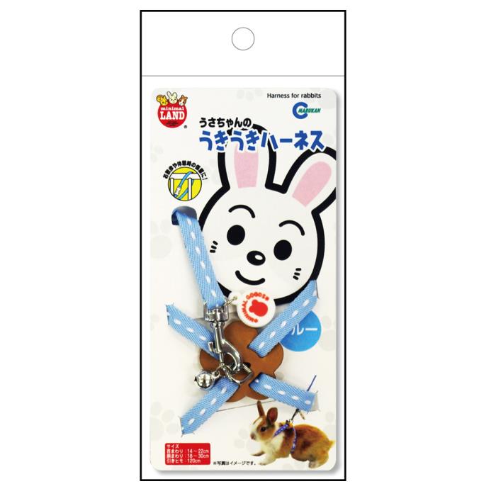 うさぎちゃんのうきうきハーネスブルー