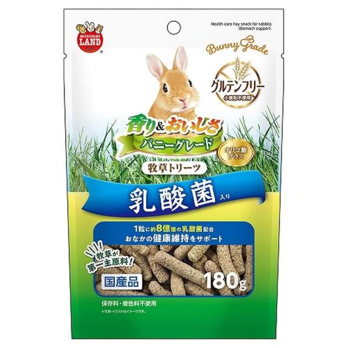 バニーグレード牧草トリーツ　乳酸菌　180g