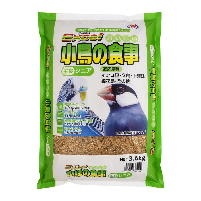 Rakuten - エクセルおいしい小鳥の食事シニア　3.6kg