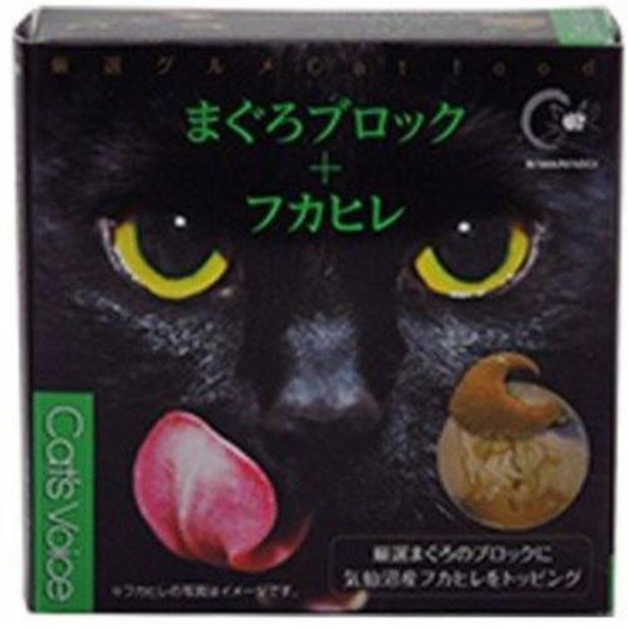 キャットヴォイスグルメ缶　まぐろブロック＋フカヒレ　80g