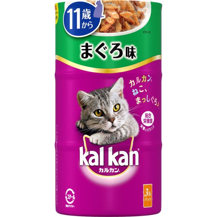 Rakuten - カルカン　ハンディ缶　11歳から　まぐろ味　160g×3缶