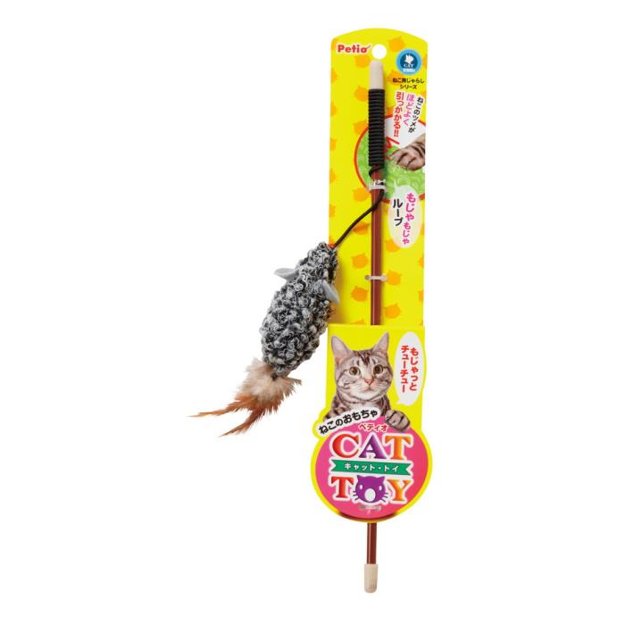 Rakuten - CAT　TOY　猫用じゃらし　もじゃっとチューチュー