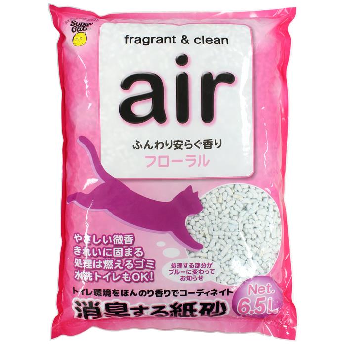 Paper - 猫砂 air 消臭する紙砂 フローラル(6.5L)