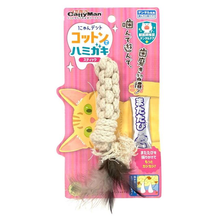 樂天商城 - にゃんデントコットンでハミガキ　スティック