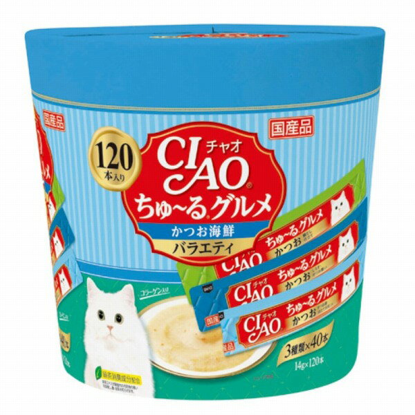 Rakuten - ちゅ〜るグルメ かつお海鮮バラエティ 14g×120本