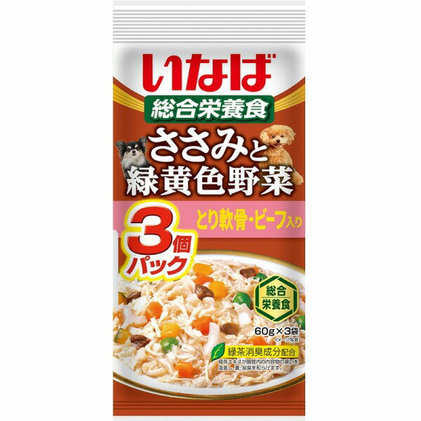 Dried Food - いなば ささみと緑黄色野菜 とり軟骨・ビーフ入り