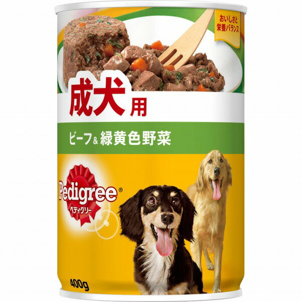 Rakuten - P2 ペディグリー 成犬用 ビーフ&緑黄色野菜 400g