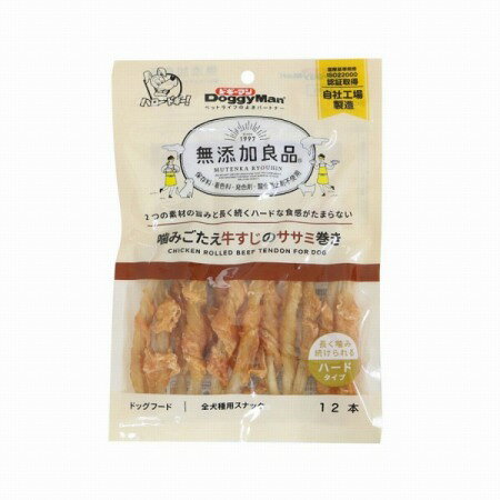 Rakuten - 無添加良品 噛みごたえ牛すじのササミ巻き 12本