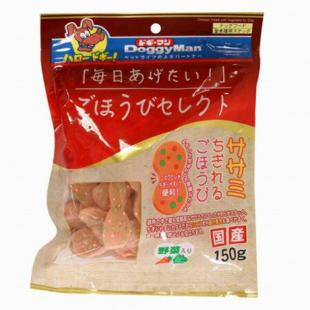 Rakuten - ごほうびセレクト ササミちぎれるごほうび野菜入り 150g