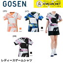 【LINE追加で5%OFFクーポン配布中】【最短出荷】ゴーセン GOSEN ウエア ウェア レディースゲームシャツ T2525 バドミントン・テニス・ソフトテニス(4)
