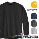 カーハート carhartt トレーナー スウェット クルーネック K124 メンズ レディース MIDWEIGHT CREWNECK SWEATSHIRT グレー チャコール ネイビー ブラック 裏起毛 S M L 定番 送料無料 楽天 通販