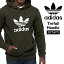 【G.W.限定 P3倍 】 パーカー アディダス オリジナルス adidas Originals スウェット プルオーバー かぶり メンズ ロゴ DT7970 Trefoil HOODIE フード 裏毛 定番 ナイトカーゴ nigth cargo S Mサイズ かっこいい おしゃれ 送料無料 楽天 通販