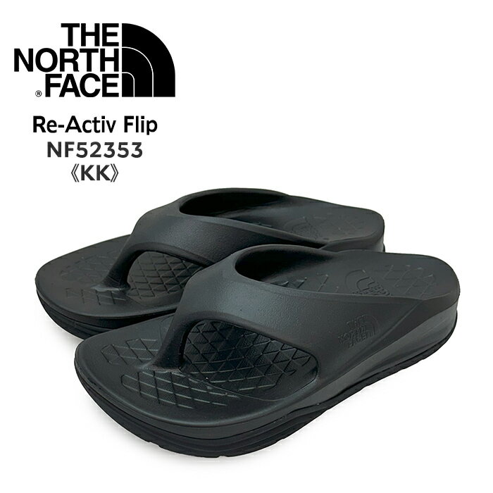 楽天EVER RICHザ ノースフェイス THE NORTH FACE サンダル Re-Activ Flip リアクティブ フリップ メンズ レディース ユニセックス ロゴ トングサンダル NF52353 KK TNFブラック 軽量 快適 アウトドア キャンプ レジャー 楽天 通販 送料無料