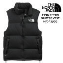  ザ ノースフェイス THE NORTH FACE ベスト 1996 RETRO NUPTSE VEST 1996 レトロ ヌプシ メンズ ロゴ NF0A3JQQ LE4 RECYCLED TNF BLACK ブラック 黒 グースダウン 700フィルパワー ダウンベスト アウター アウトドア キャンプ 定番