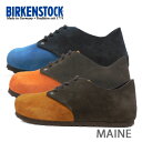 BIRKENSTOCK ビルケンシュトック Maine VL メイン レースアップ 672173 672183 672193 細幅 スエード メンズ レディース あす楽