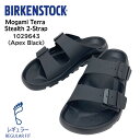 ビルケンシュトック モガミ BIRKENSTOCK メンズ サンダル Mogami Terra Stealth 2-Strap テラステルス 2ストラップ 1029643 REGULAR NORMAL Apex Black ブラック 黒 軽量 耐水 ダブルストラップ フットベッド Birko-Flor アウトドア レギュラー ノーマル フィット 普通幅