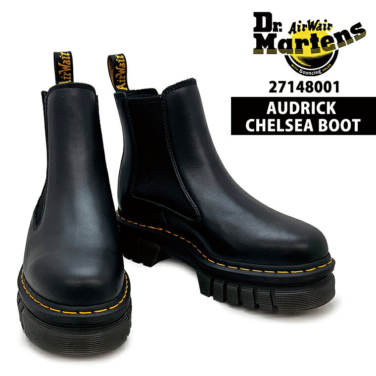 Dr.martens ドクターマーチン チェルシー ブーツ レディース サイドゴア AUDRICK CHELSEA BOOT オードリック 27148001 BLACK ブラック 本革 NAPPA LUX 厚底 人気 おしゃれ 楽天 通販 あす楽 送料無料