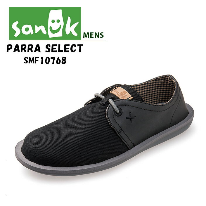 【5％OFFクーポン】 レースアップ メンズ SANUK サヌーク M PARRA SELECT パーラセレクト SMF10768 ビーガンレザー シューズ 紐靴 ひも靴 おしゃれ 冬コーデ 楽天