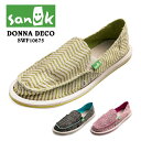 スリッポン レディース SANUK サヌーク DONNA DECO ドナデコ SIDEWALK SURFERS SWF10675 シューズ スリップオン おしゃれ 秋 冬 楽天 送料無料